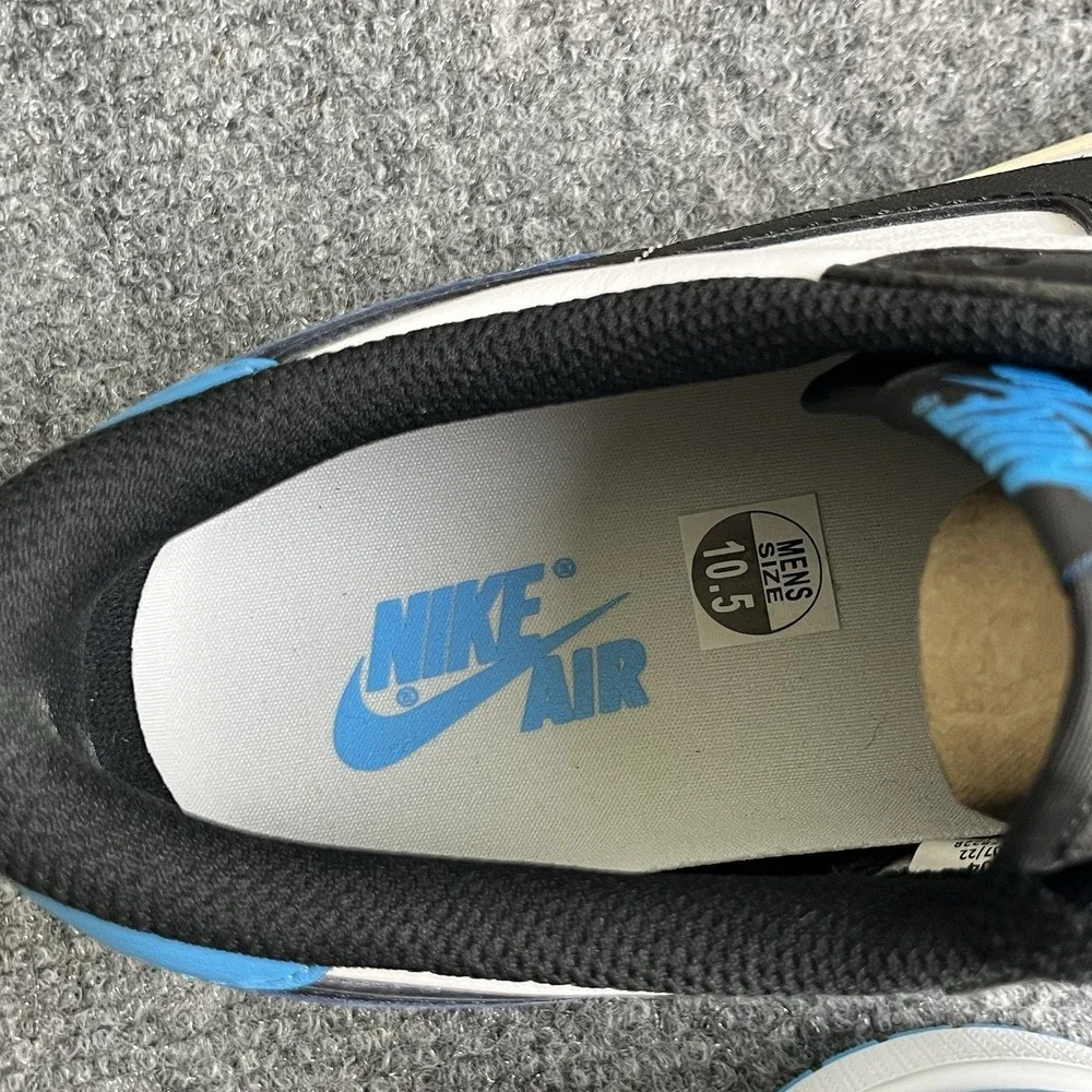 Nike Air Jordan 1 Retro Low OG White Powder Blue Black UNC CZ0790-104 Size 10.5